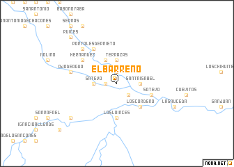 map of El Barreño