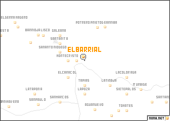 map of El Barrial