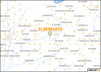 map of El Bebedero