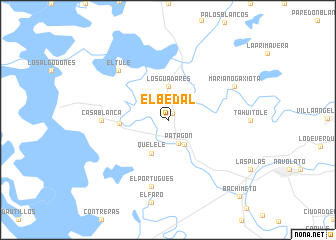 map of El Bedal
