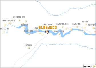 map of El Bejuco