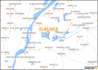 map of El Bejuco