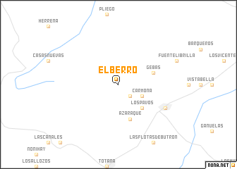 map of El Berro