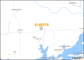 map of Elberta