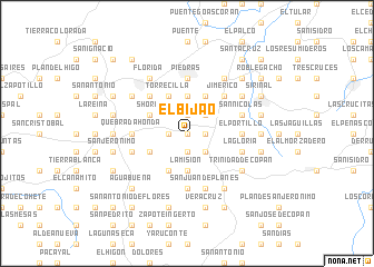 map of El Bijao