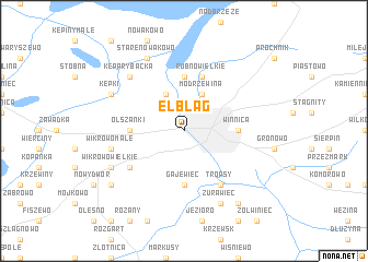 map of Elblag