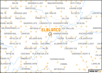 map of El Blanco