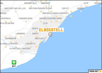 map of El Bogatell