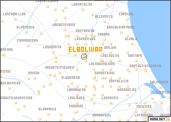map of El Bolívar