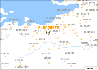 map of El Boquete