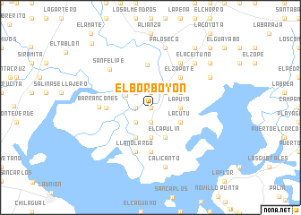 map of El Borboyón