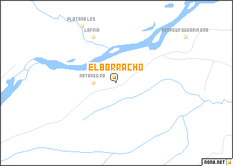 map of El Borracho