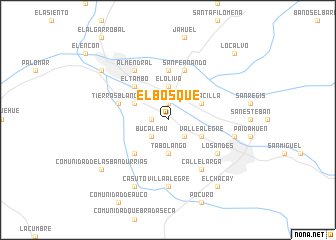 map of El Bosque