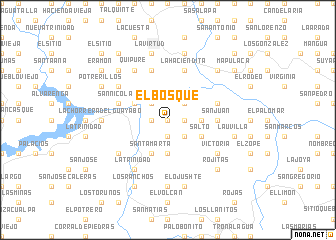 map of El Bosque