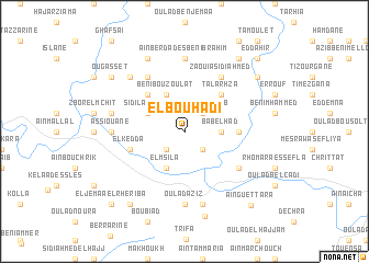 map of El Bouhadi
