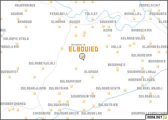 map of El Bouied