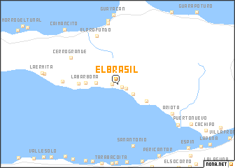 map of El Brasil