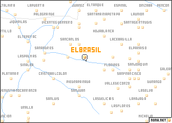 map of El Brasil