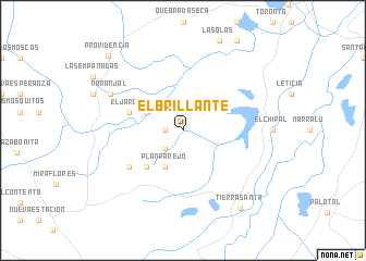 map of El Brillante