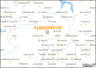 map of El Buen Pastor