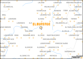 map of El Burende
