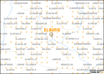 map of El Burío
