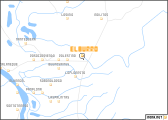 map of El Burro