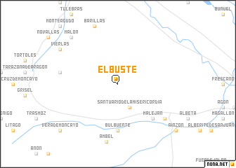 map of El Buste