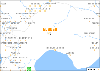 map of El Busú