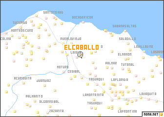 map of El Caballo