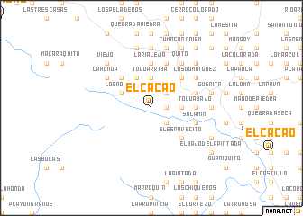 map of El Cacao