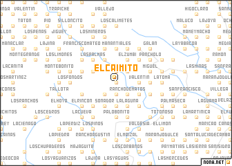 map of El Caimito