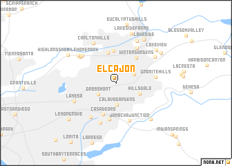 map of El Cajon