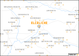 map of El Caliche