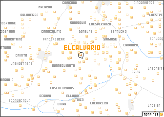 map of El Calvario