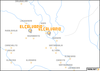 map of El Calvario