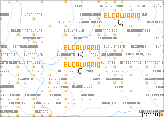 map of El Calvario