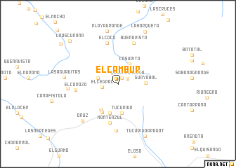 map of El Cambur