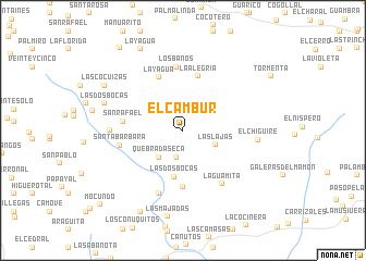 map of El Cambur