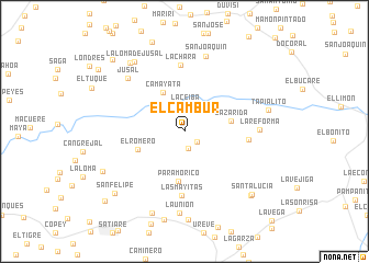 map of El Cambur