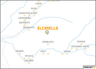 map of El Camello