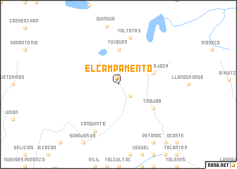 map of El Campamento