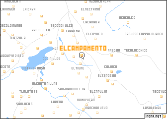 map of El Campamento