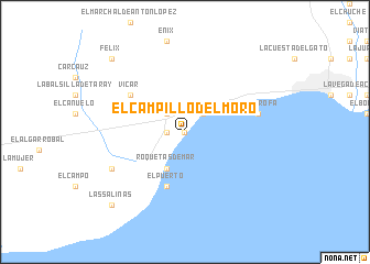 map of El Campillo del Moro