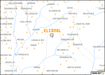 map of El Canal
