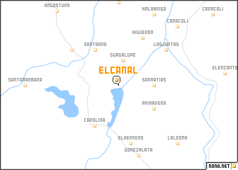 map of El Cañal