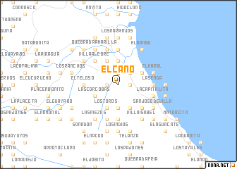 map of El Caño