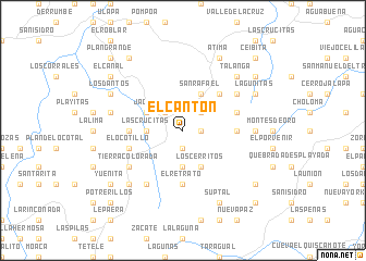 map of El Cantón