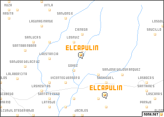 map of El Capulín