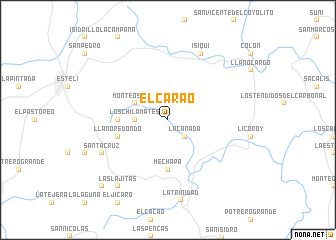 map of El Carao